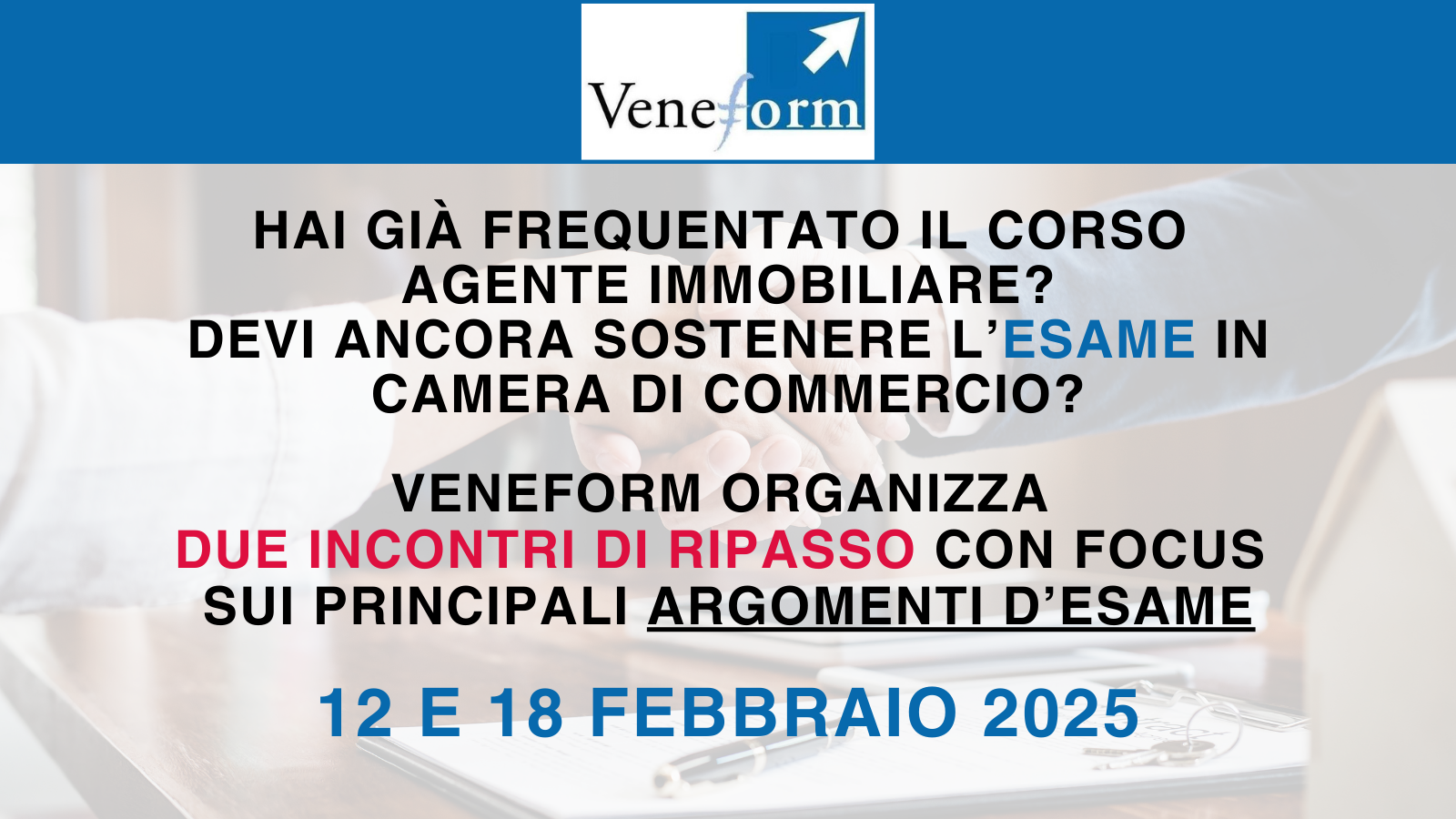 INCONTRI DI RIPASSO PER ESAME AGENTI IMMOBILIARI