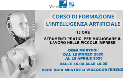 CORSO DI FORMAZIONE – L’INTELLIGENZA ARTIFICIALE